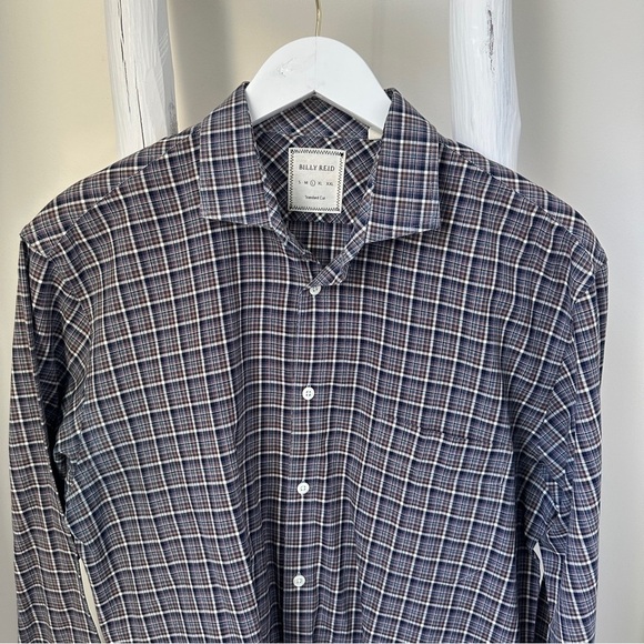 Billy Reid Other - Billy Reid Men's Plaid Shirt - Blue and White SZ Large